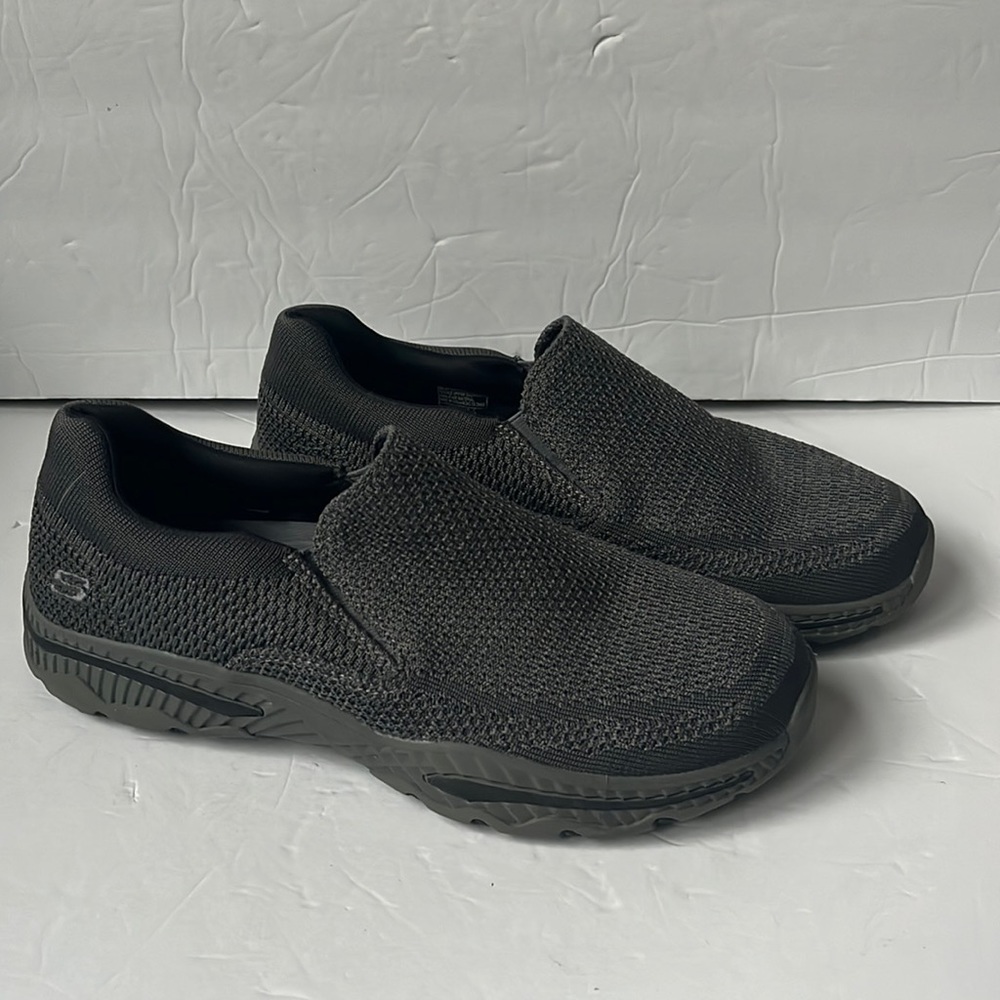 Skechers Creston-Barrow Men’s Relaxed Fit Dark Gray size 9 Memory Foam